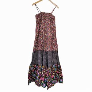 Vintage Y2K Floral Midi Maxi Dress Size Large